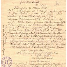 CCF_000683 Abschrift einer Geburtsurkunde